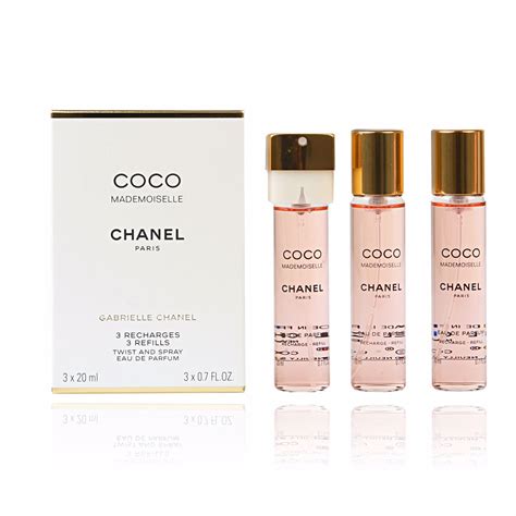 chanel coco mademoiselle twist and spray|coco chanel mademoiselle refills.